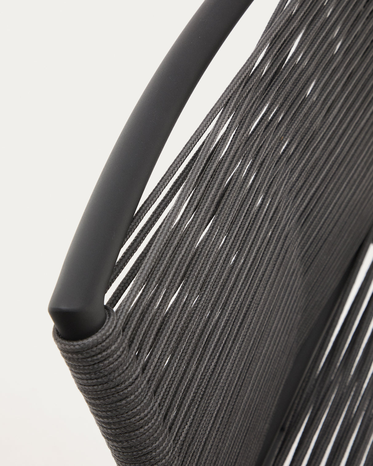 Culip Outdoor-Hocker aus Seil und grauem Aluminium 65 cm - ZEN ZONE Furniture