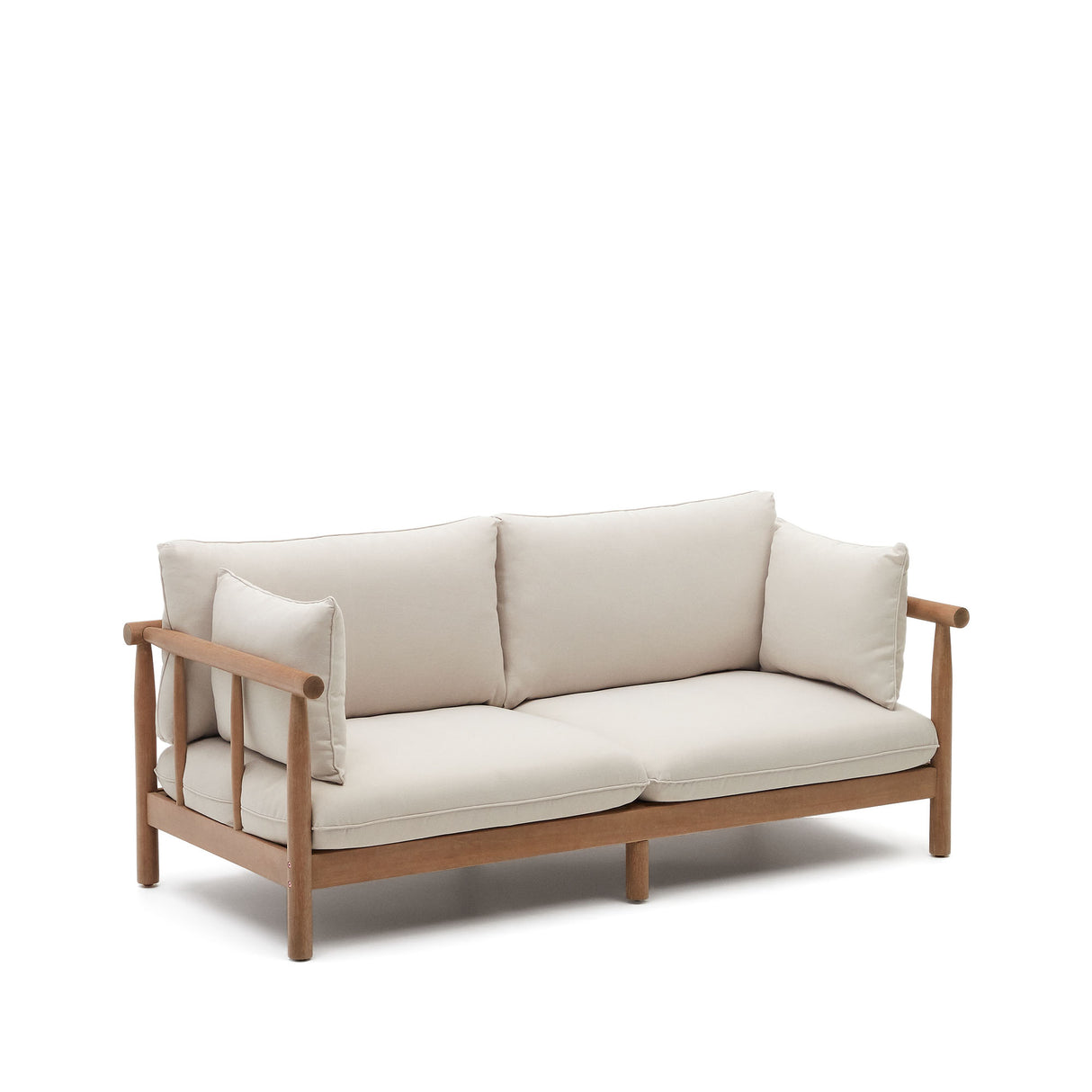 Sacova 2-Sitzer-Sofa aus massivem Eukalyptusholz 195 cm 100% FSC - ZEN ZONE Furniture