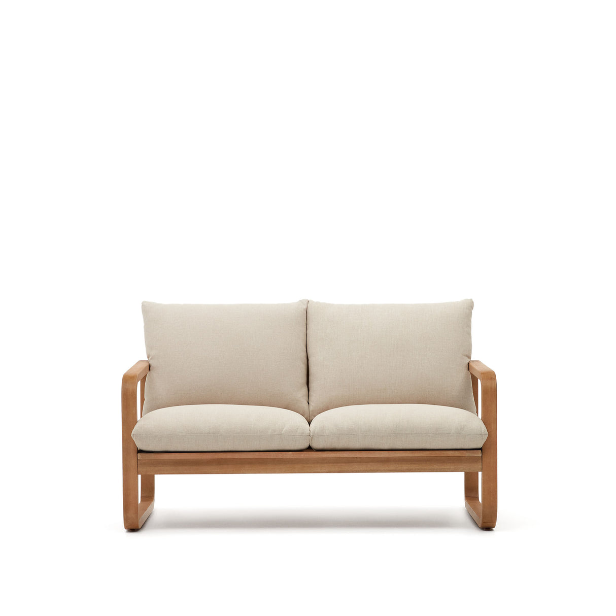 Sacaleta 2-Sitzer-Sofa aus massivem Eukalyptusholz 142 cm 100% FSC - ZEN ZONE Furniture