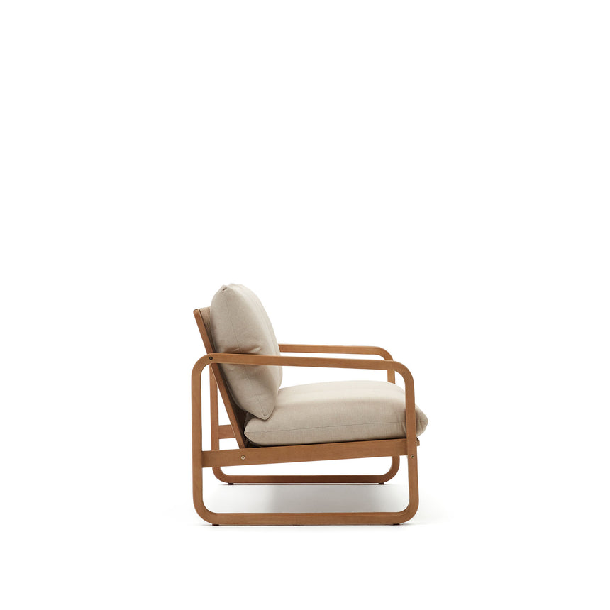 Sacaleta 2-Sitzer-Sofa aus massivem Eukalyptusholz 142 cm 100% FSC - ZEN ZONE Furniture