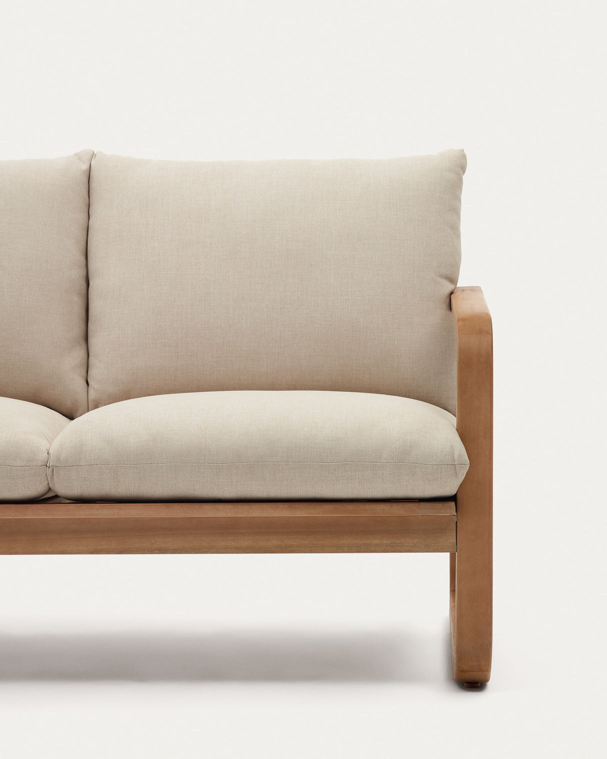 Sacaleta 2-Sitzer-Sofa aus massivem Eukalyptusholz 142 cm 100% FSC - ZEN ZONE Furniture