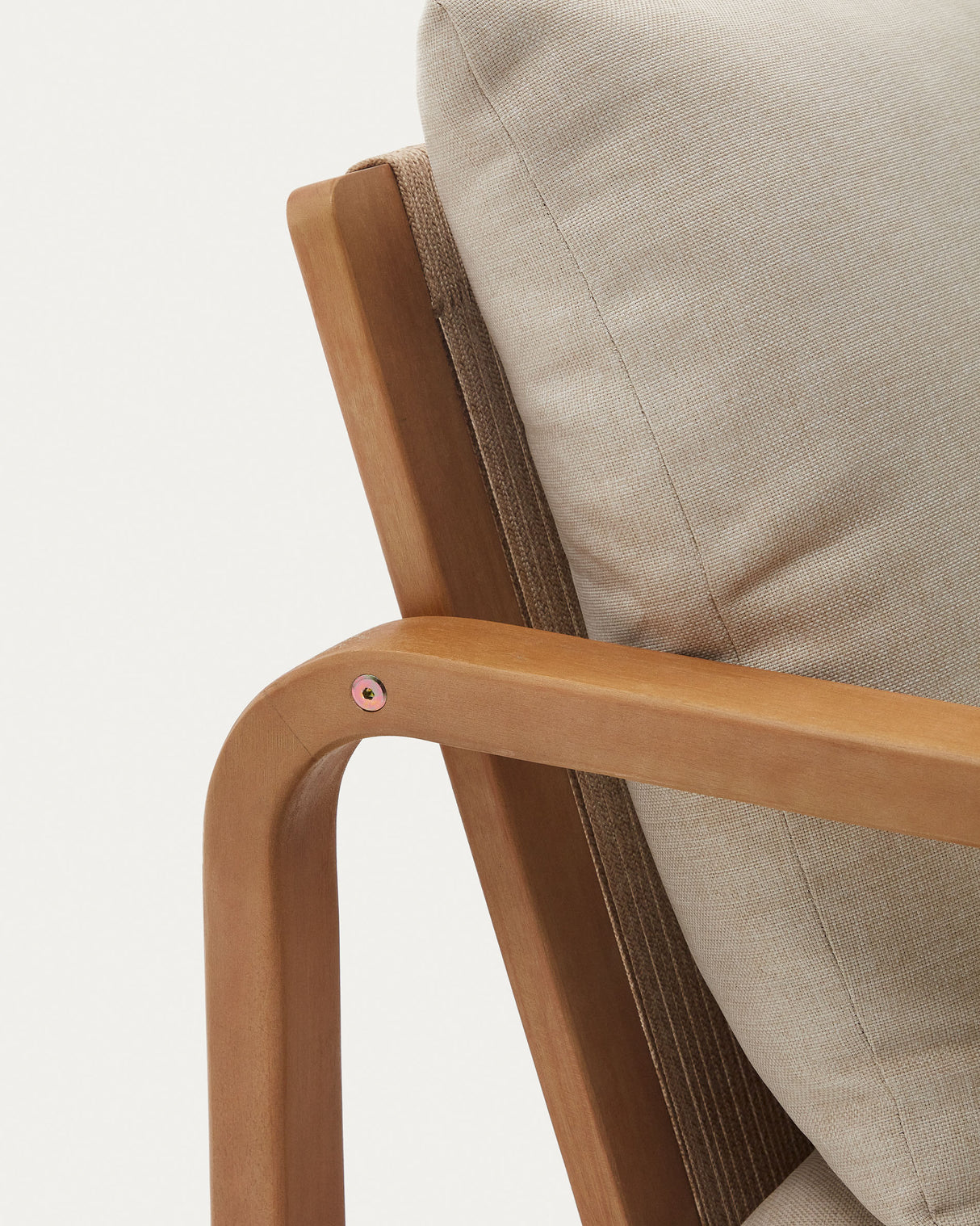 Sacaleta 2-Sitzer-Sofa aus massivem Eukalyptusholz 142 cm 100% FSC - ZEN ZONE Furniture