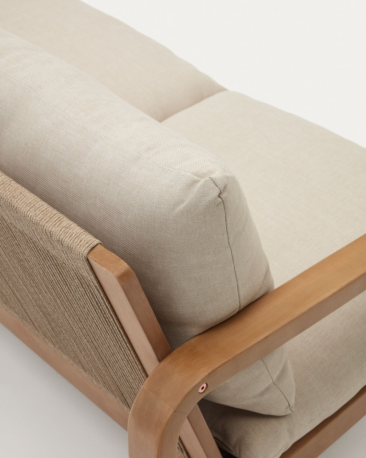 Sacaleta 2-Sitzer-Sofa aus massivem Eukalyptusholz 142 cm 100% FSC - ZEN ZONE Furniture