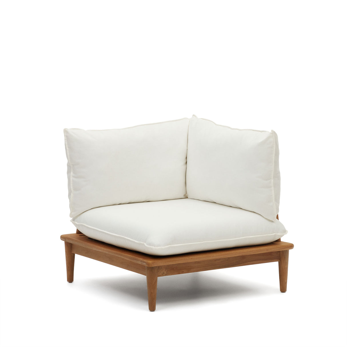 Portitxol modularer Ecksessel aus massivem Teakholz - ZEN ZONE Furniture