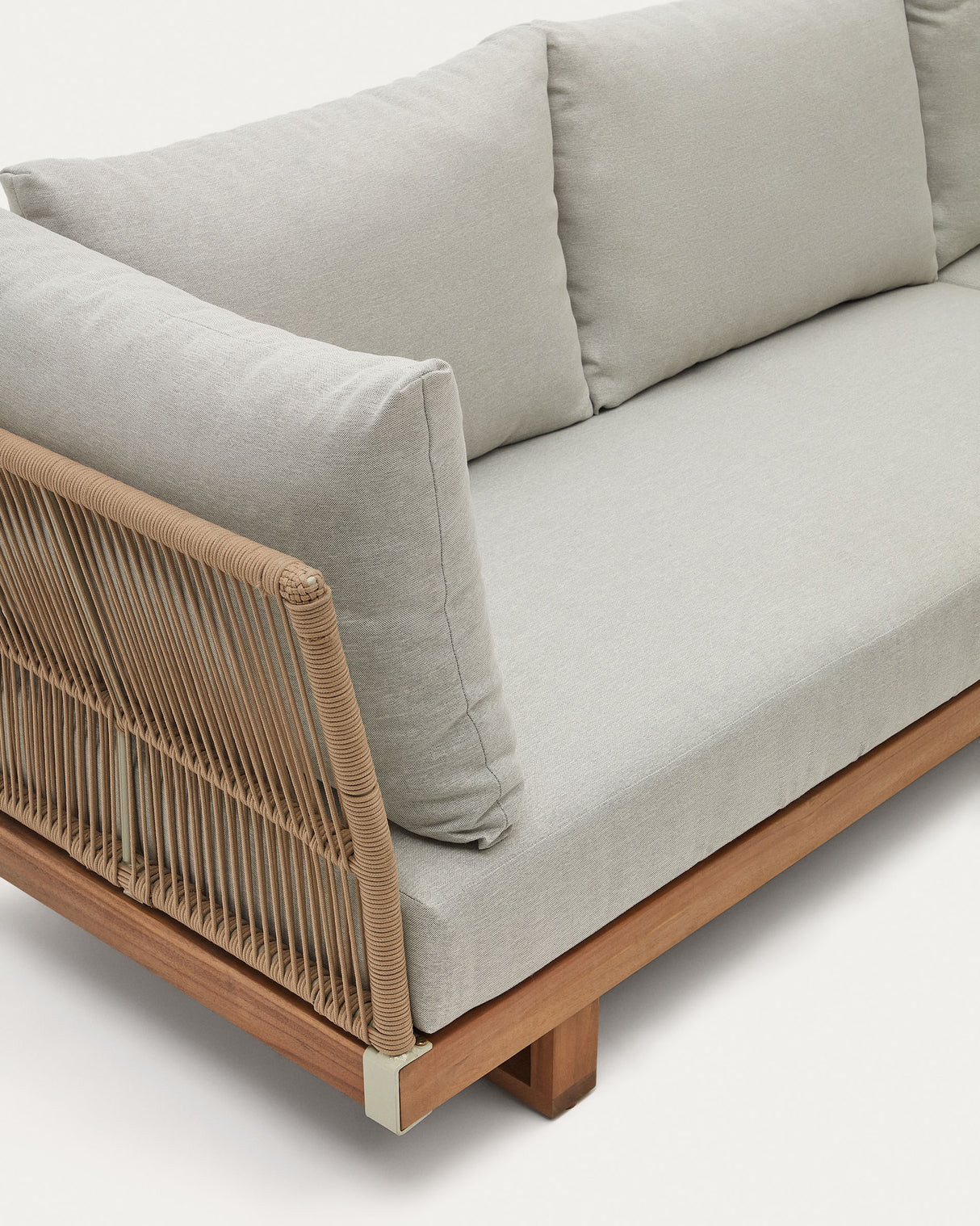 Raco Set aus 5-Sitzer-Ecksofa und Couchtisch massives Akazienholz 100% FSC - ZEN ZONE Furniture