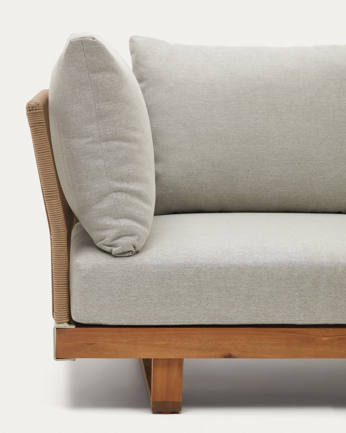 Raco Set aus 5-Sitzer-Ecksofa und Couchtisch massives Akazienholz 100% FSC - ZEN ZONE Furniture