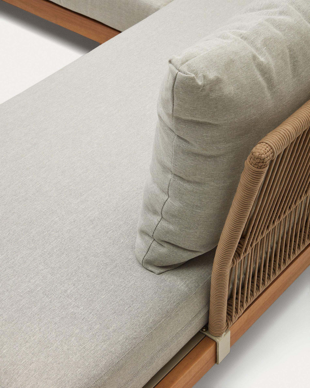 Raco Set aus 5-Sitzer-Ecksofa und Couchtisch massives Akazienholz 100% FSC - ZEN ZONE Furniture