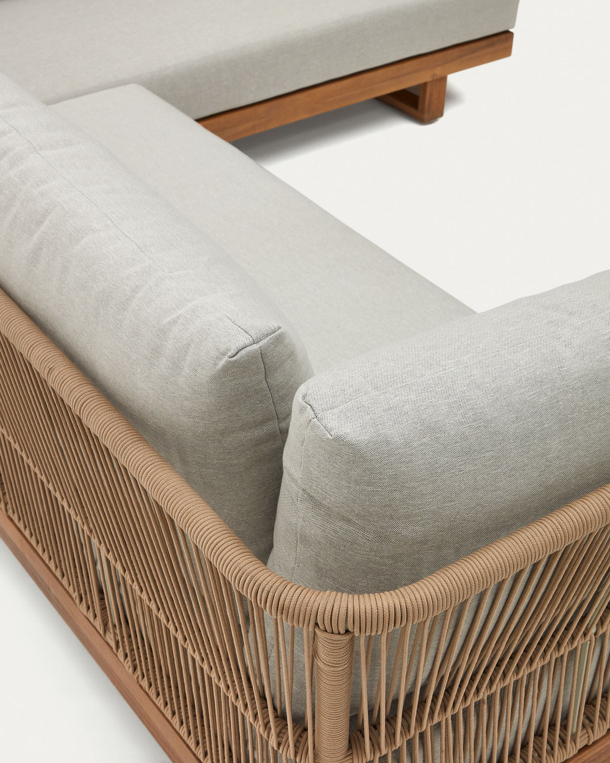 Raco Set aus 5-Sitzer-Ecksofa und Couchtisch massives Akazienholz 100% FSC - ZEN ZONE Furniture