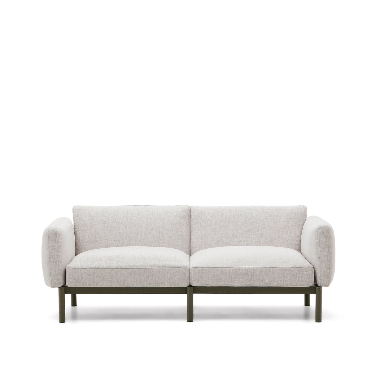 Modulares 2-Sitzer-Sofa für den Außenbereich Sorells aus Aluminium in grüner Ausführung 171 cm - ZEN ZONE Furniture