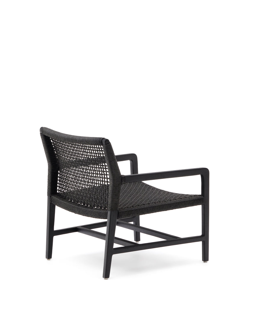 Sabolla Sessel aus massivem Teakholz mit schwarzem Finish - ZEN ZONE Furniture