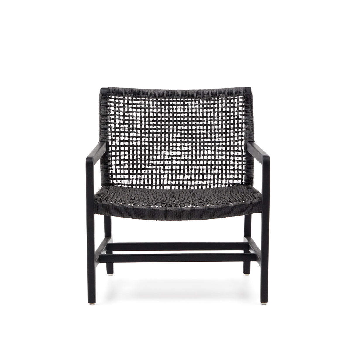 Sabolla Sessel aus massivem Teakholz mit schwarzem Finish - ZEN ZONE Furniture