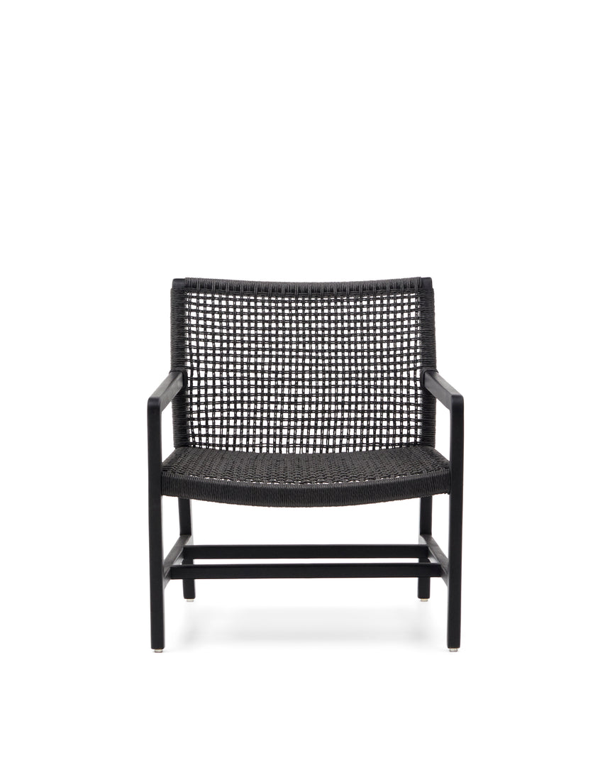 Sabolla Sessel aus massivem Teakholz mit schwarzem Finish - ZEN ZONE Furniture