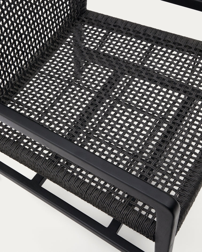 Sabolla Sessel aus massivem Teakholz mit schwarzem Finish - ZEN ZONE Furniture