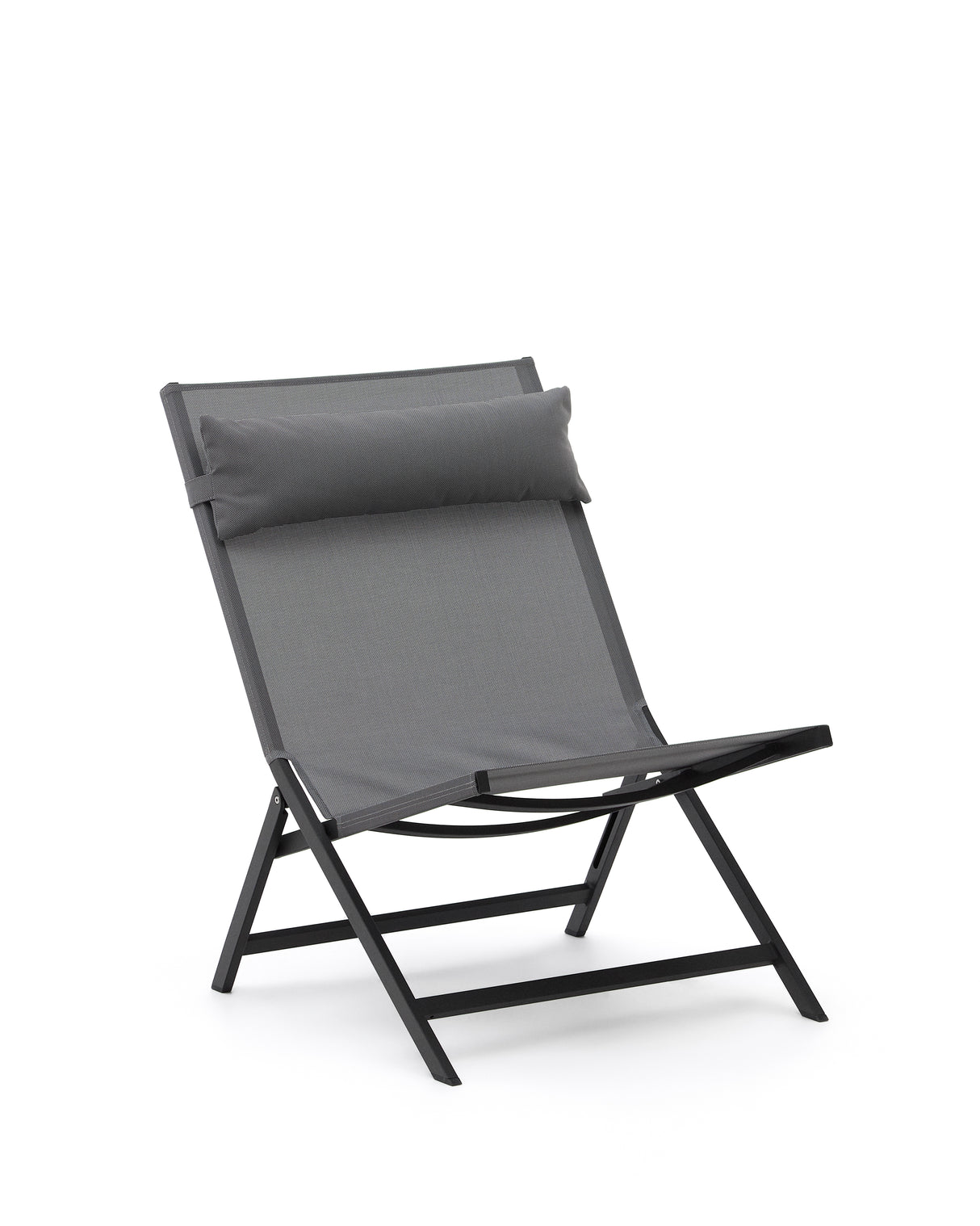 Canutells Klappstuhl aus Aluminium mit dunkelgrauem Finish - ZEN ZONE Furniture