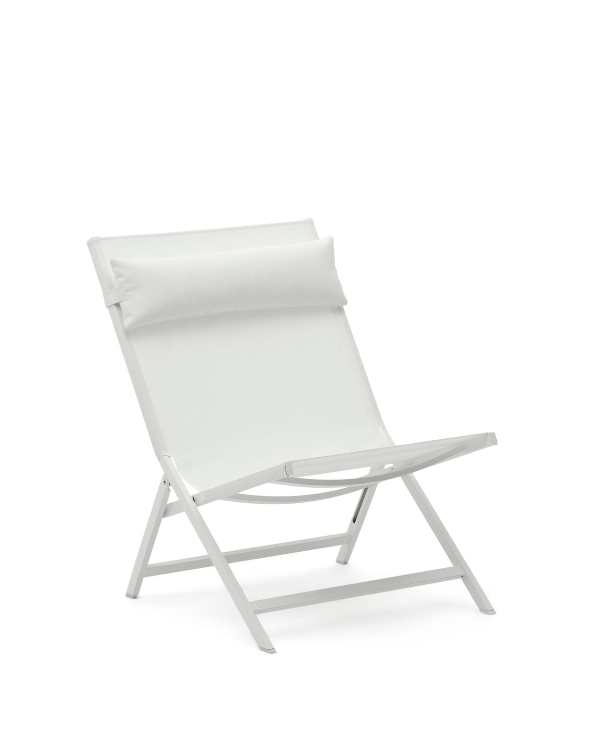 Canutells Klappstuhl aus Aluminium mit weißem Finish - ZEN ZONE Furniture