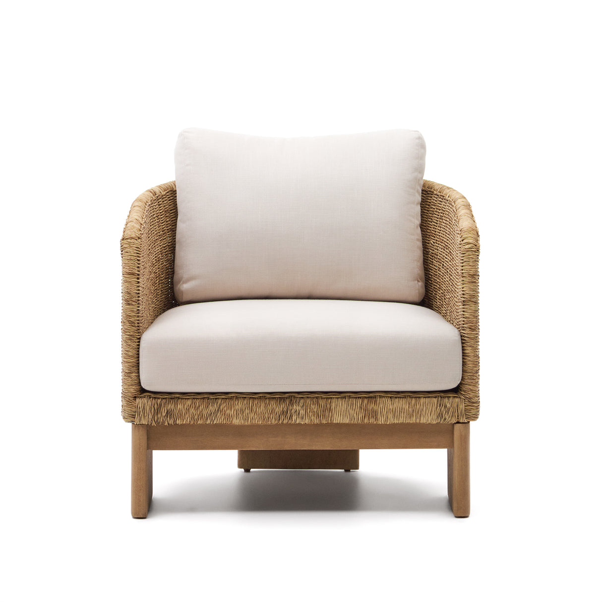 Xoriguer Sessel aus synthetischem Rattan und massivem Eukalyptusholz 100 % FSC - ZEN ZONE Furniture