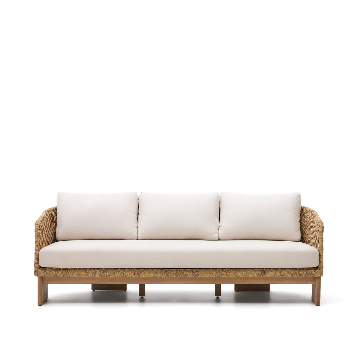 Xoriguer 3-Sitzer-Sofa aus synthetischem Rattan und massivem Eukalyptusholz 100 % FSC 223 - ZEN ZONE Furniture
