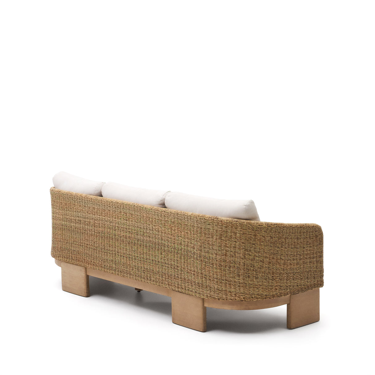 Xoriguer 3-Sitzer-Sofa aus synthetischem Rattan und massivem Eukalyptusholz 100 % FSC 223 - ZEN ZONE Furniture