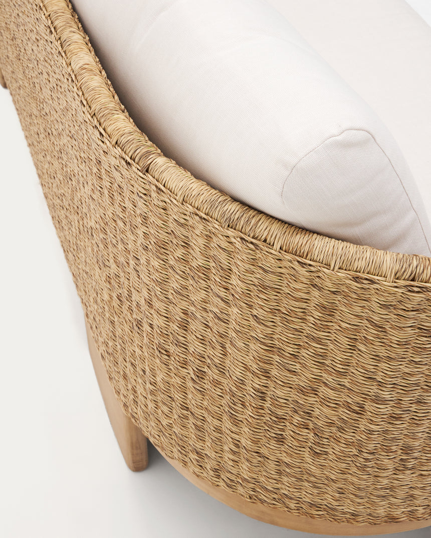 Xoriguer 3-Sitzer-Sofa aus synthetischem Rattan und massivem Eukalyptusholz 100 % FSC 223 - ZEN ZONE Furniture