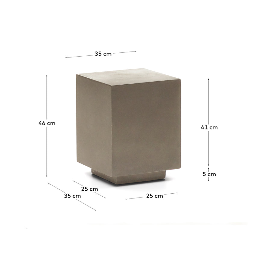Rustella Beistelltisch aus Zement 35 x 35 cm - ZEN ZONE Furniture
