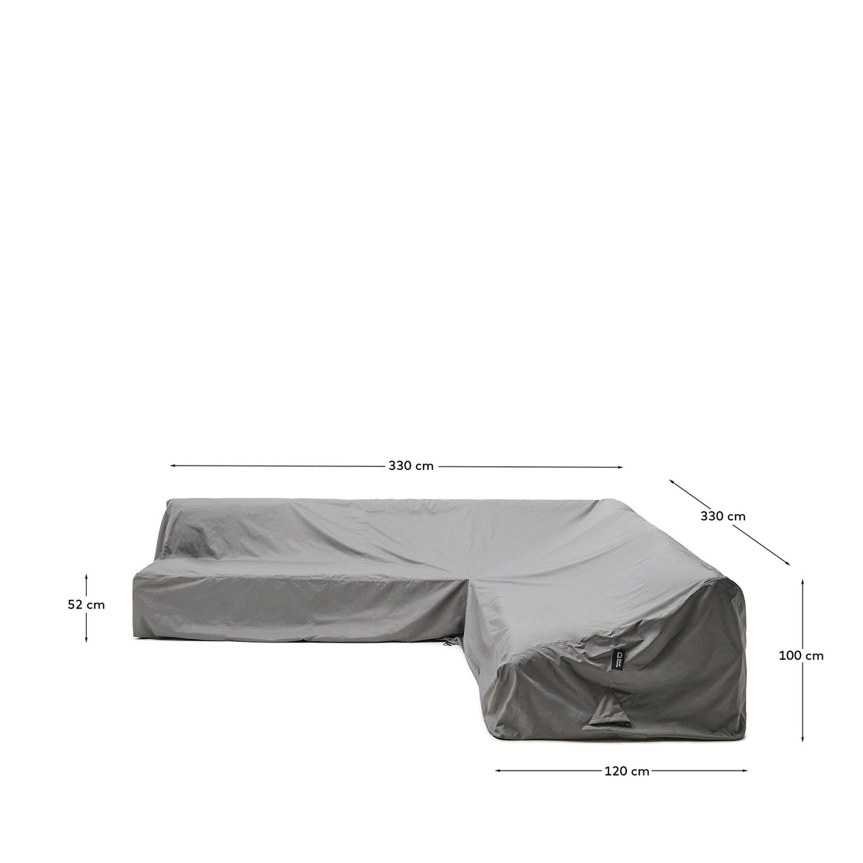 Iria Schutzhülle für 7 Sitzer Outdoor Ecksofa max. 330 x 330 cm - ZEN ZONE Furniture