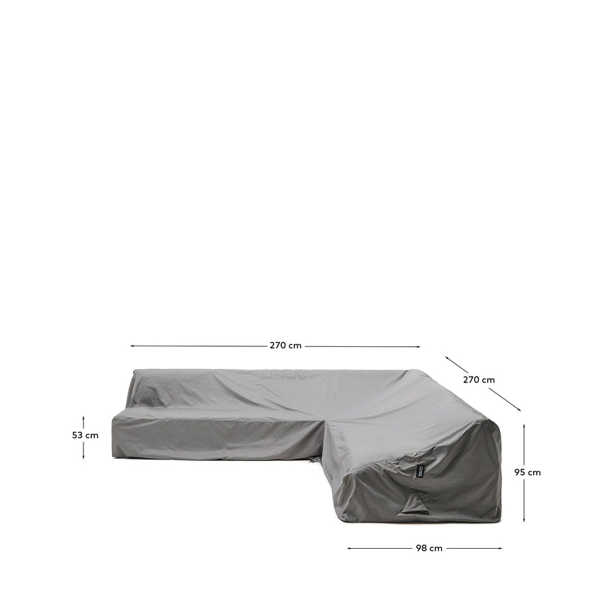 Iria Schutzhülle für 5 Sitzer Outdoor Ecksofa max. 270 x 270 cm - ZEN ZONE Furniture