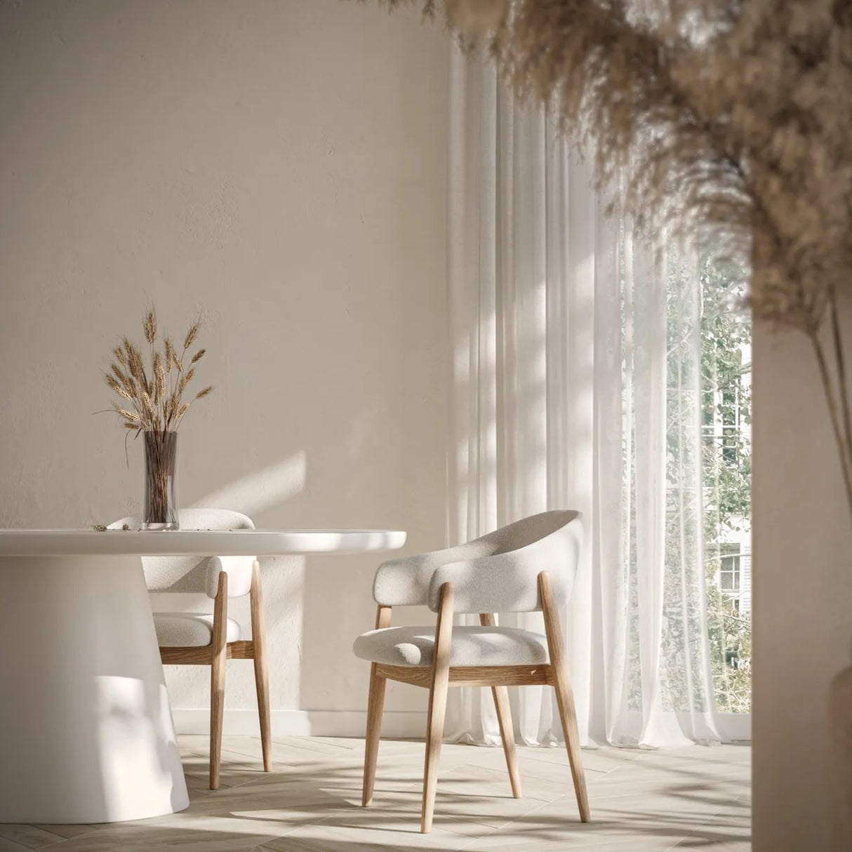 Tisch JADE snow 220x100 cm - ZEN ZONE Furniture