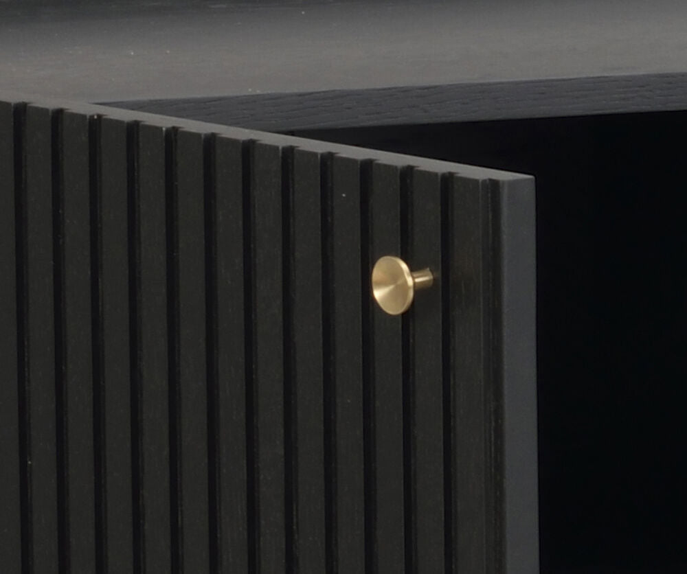 HALIFAX Sideboard Schwarz 160x40x75cm - ZEN ZONE Furniture