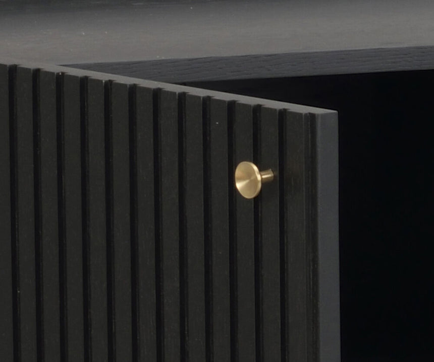HALIFAX Sideboard Schwarz 160x40x75cm - ZEN ZONE Furniture