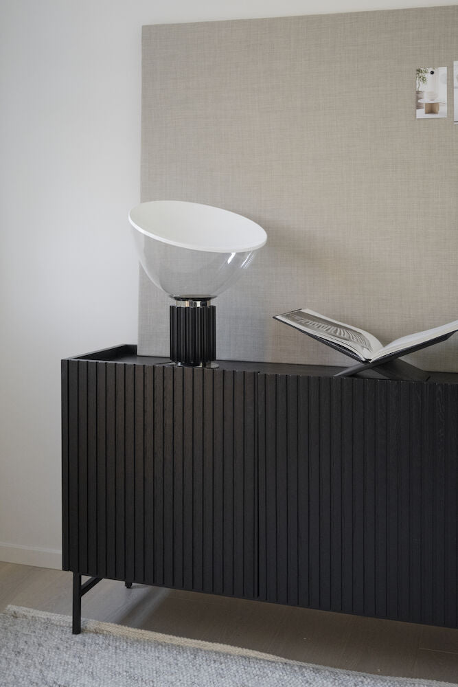 HALIFAX Sideboard Schwarz 160x40x75cm - ZEN ZONE Furniture