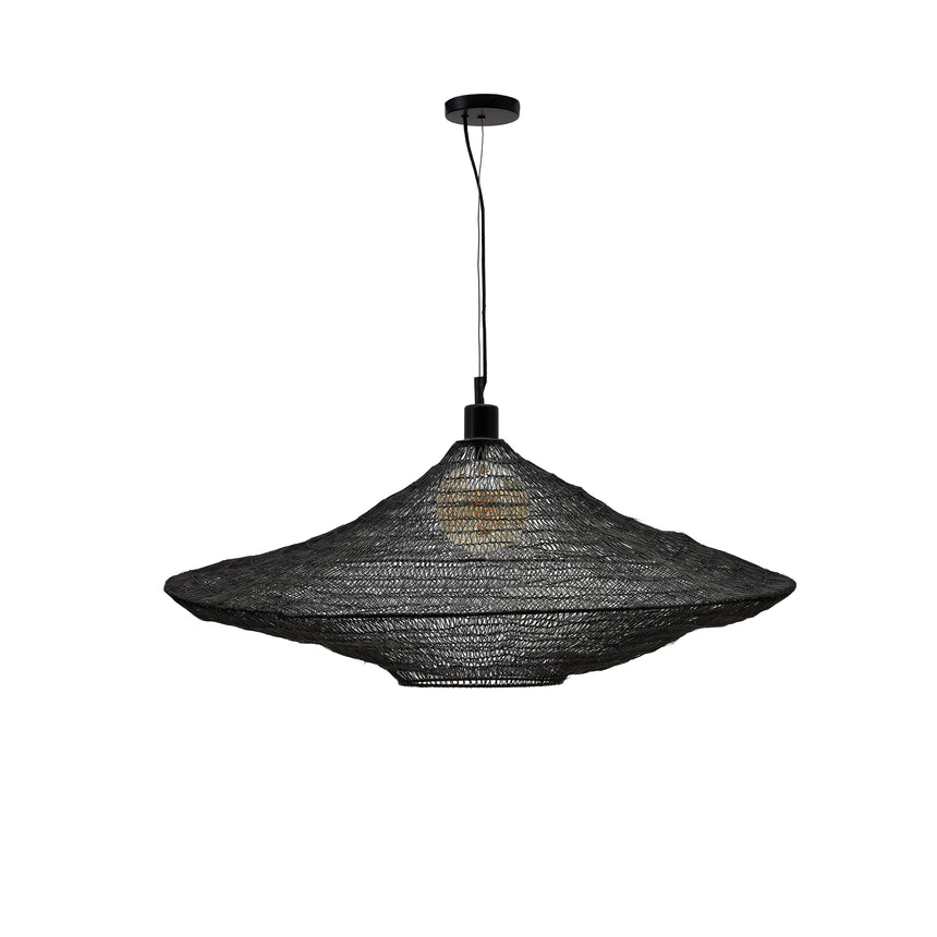 Deckenleuchte Makai aus Metall mit schwarzem Finish Ø 87 cm - ZEN ZONE Furniture