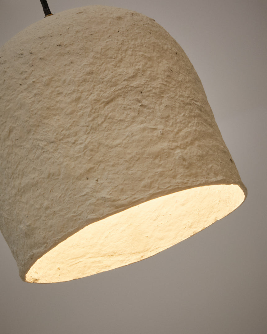Calvia Deckenlampe aus Papiermaché weiß Ø 25 cm - ZEN ZONE Furniture