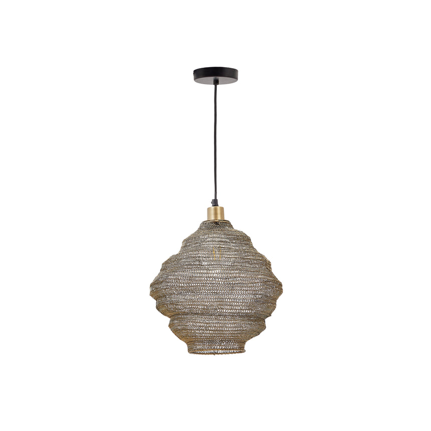 Sarraco Deckenlampe aus Metall goldfarben Ø 30 cm - ZEN ZONE Furniture