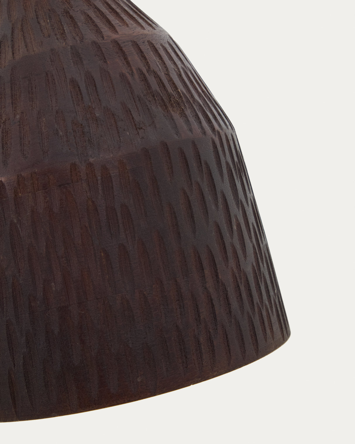 Verlängerte Deckenleuchte Amire aus Holz mit schwarzem Finish Ø 15 cm - ZEN ZONE Furniture