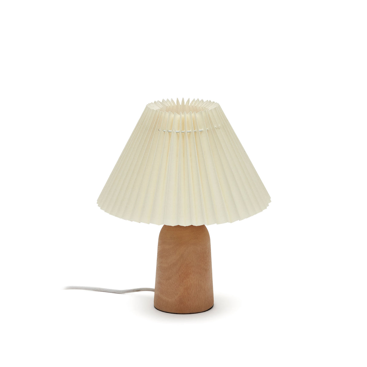 Benicarlo Tischlampe aus Holz mit Finish in Natur und Beige UK - ZEN ZONE Furniture