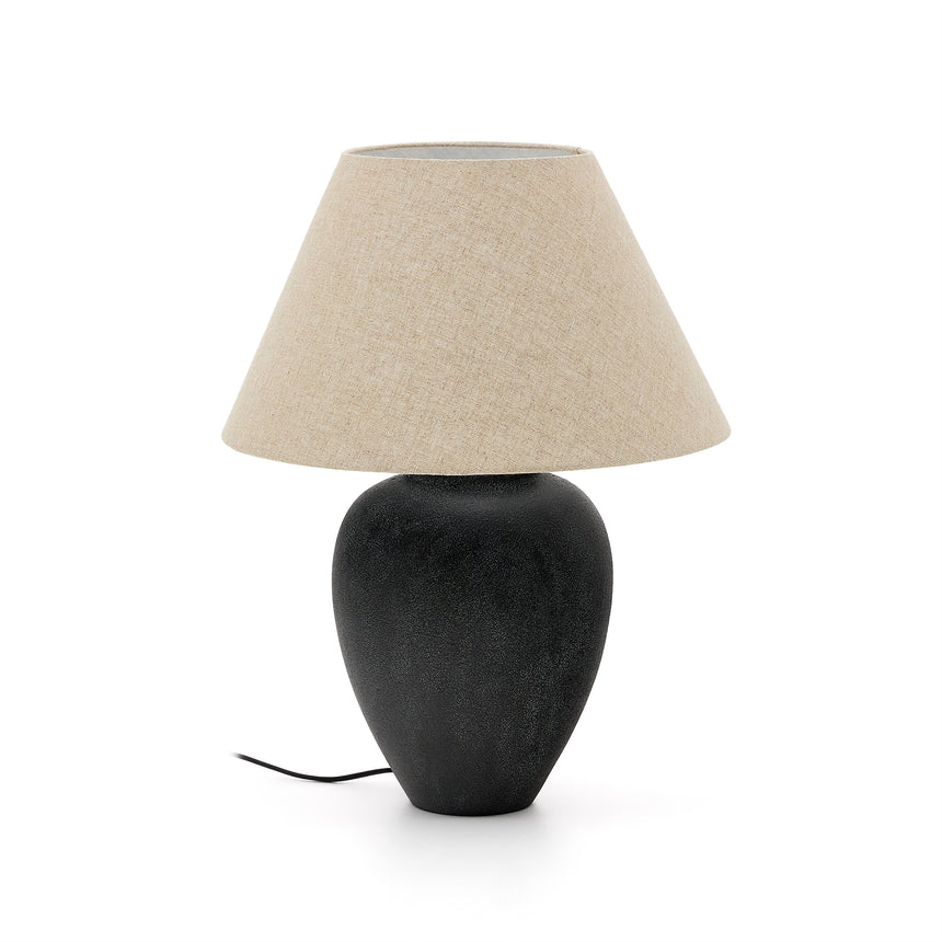 Mercadal Tischlampe aus Keramik mit schwarzem Finish - ZEN ZONE Furniture