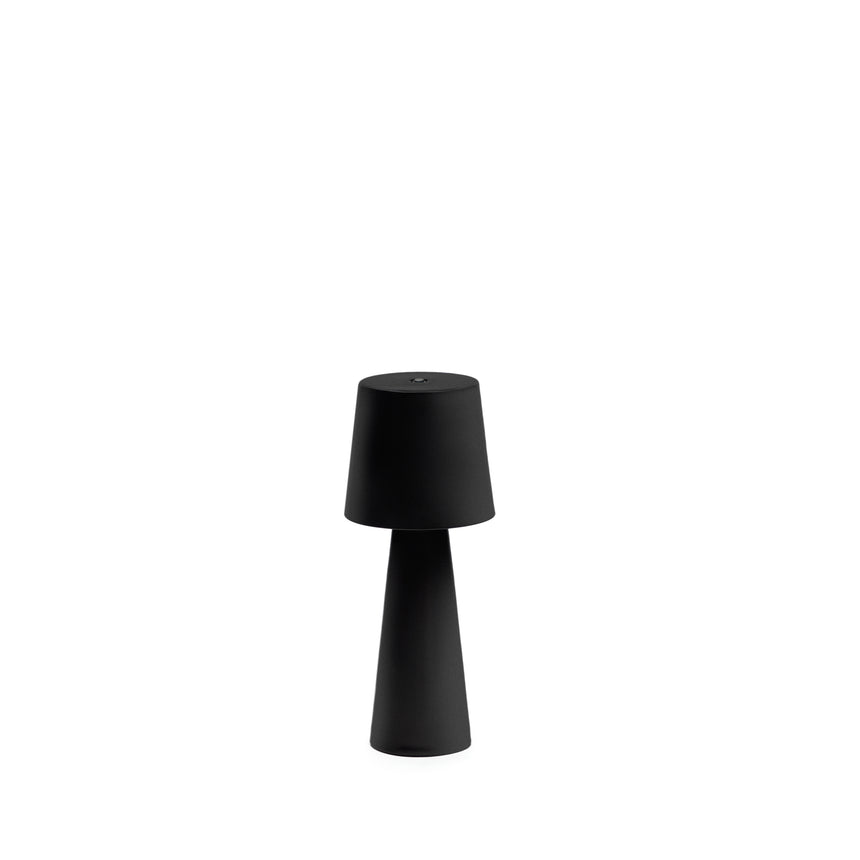 Arenys Outdoor Tischlampe klein aus Metall mit schwarzem Lackfinish - ZEN ZONE Furniture