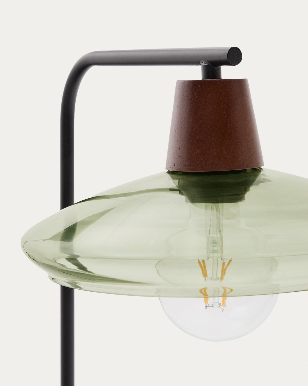 Tischleuchte Silex mit Sockel aus Metall und grünem Glas - ZEN ZONE Furniture