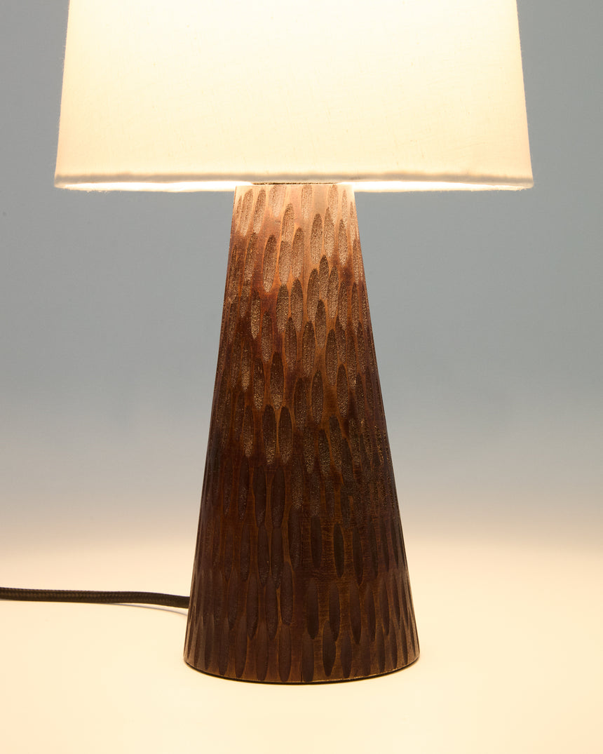 Tischleuchte Amire aus Holz mit dunklem Finish - ZEN ZONE Furniture