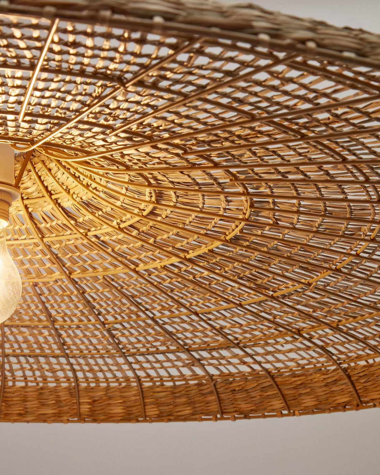 Cruilles Lampenschirm für Pendelleuchte aus Naturfasern mit natürlchem Finish Ø 100 cm - ZEN ZONE Furniture