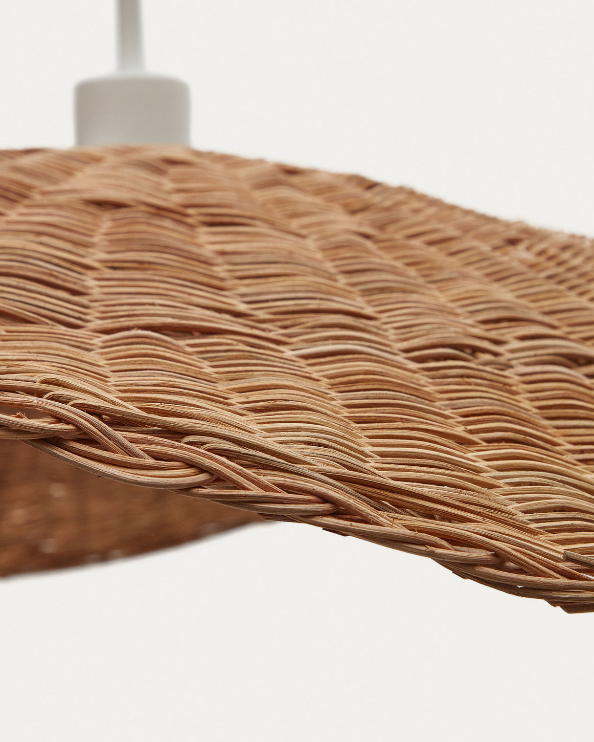 Bisbal Lampenschirm für Pendelleuchte aus Rattan mit natürlichem Finish Ø 80 cm - ZEN ZONE Furniture