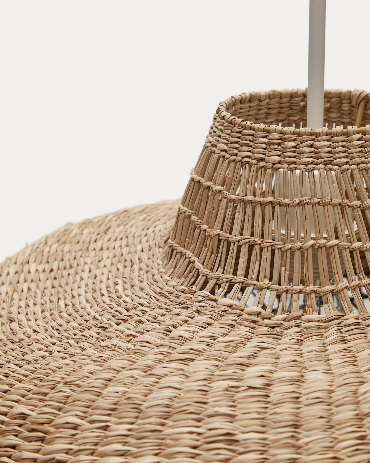 Rupia Lampenschirm für Pendelleuchte mit natürlichem und schwarzem Finish Ø 55 cm - ZEN ZONE Furniture