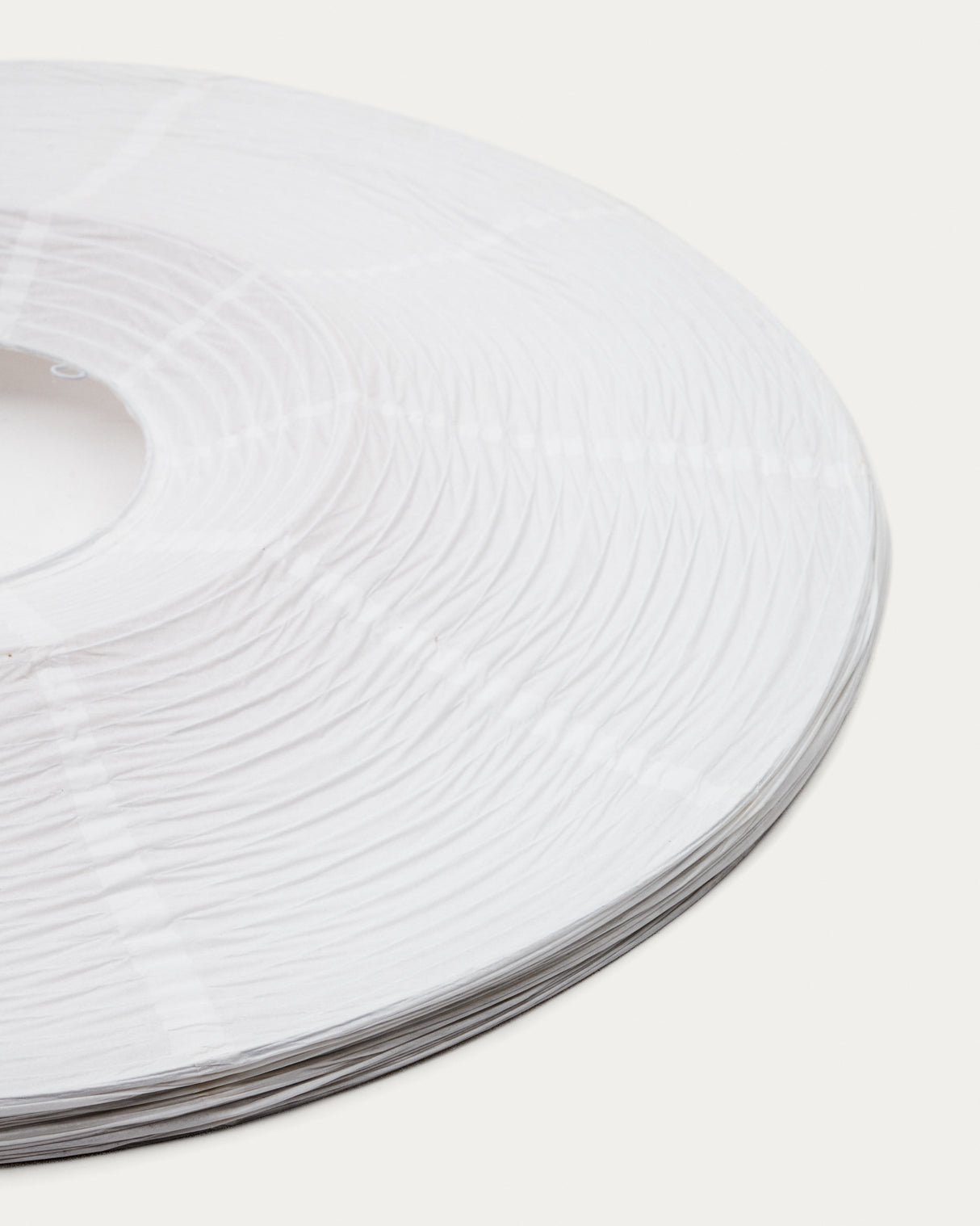 Lampenschirm für Deckenleuchte Hila aus weißem Papier und Naturholzfurnier Ø 80 cm - ZEN ZONE Furniture