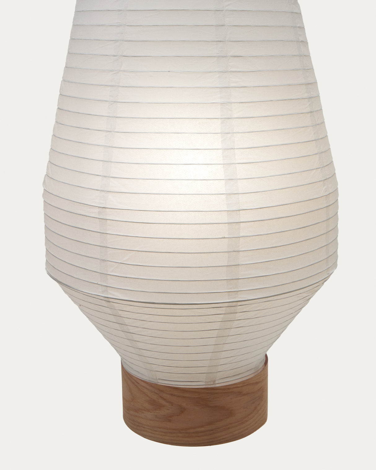 Hila Lampenschirm aus weißem Papier und Furnierholz Ø 30 cm - ZEN ZONE Furniture