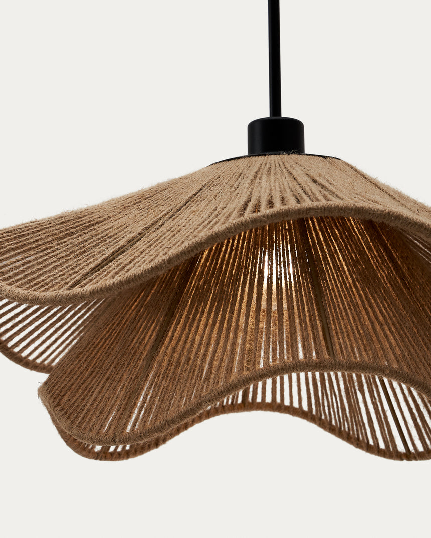 Pontos Lampenschirm für Pendelleuchte aus Jute mit natürlichem Finish Ø 50 cm - ZEN ZONE Furniture