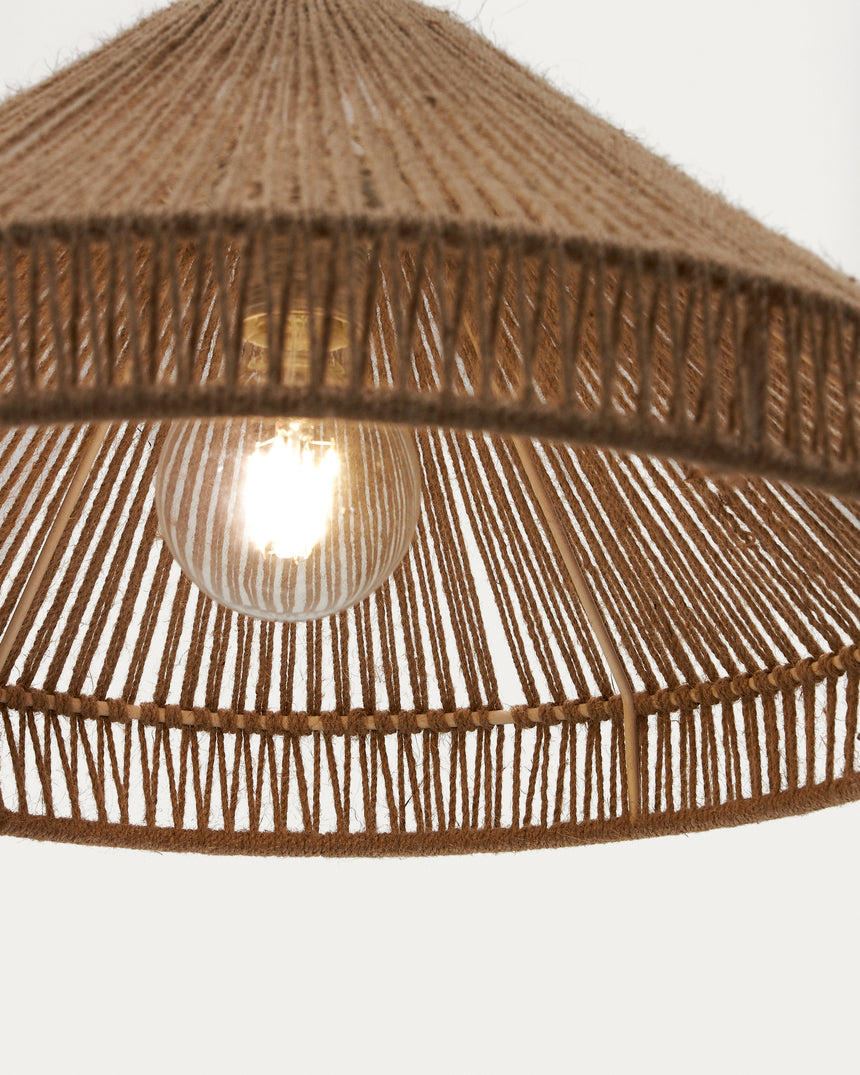Pontos Lampenschirm für Pendelleuchte aus Jute mit natürlichem Finish Ø 45 cm - ZEN ZONE Furniture