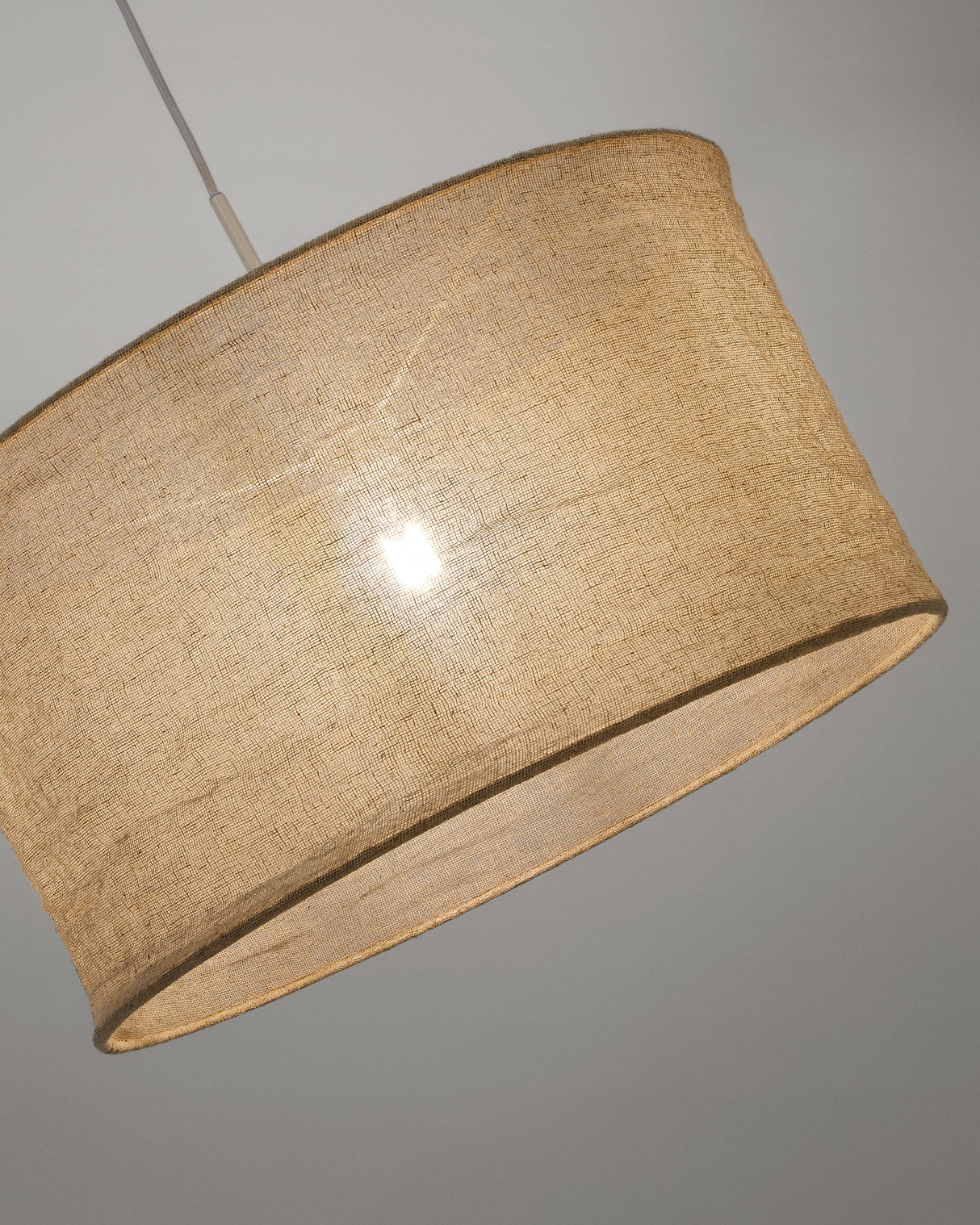 Mariela Schirm für Deckenlampe aus Leinen mit beigem Finish Ø 50 x 30 cm - ZEN ZONE Furniture