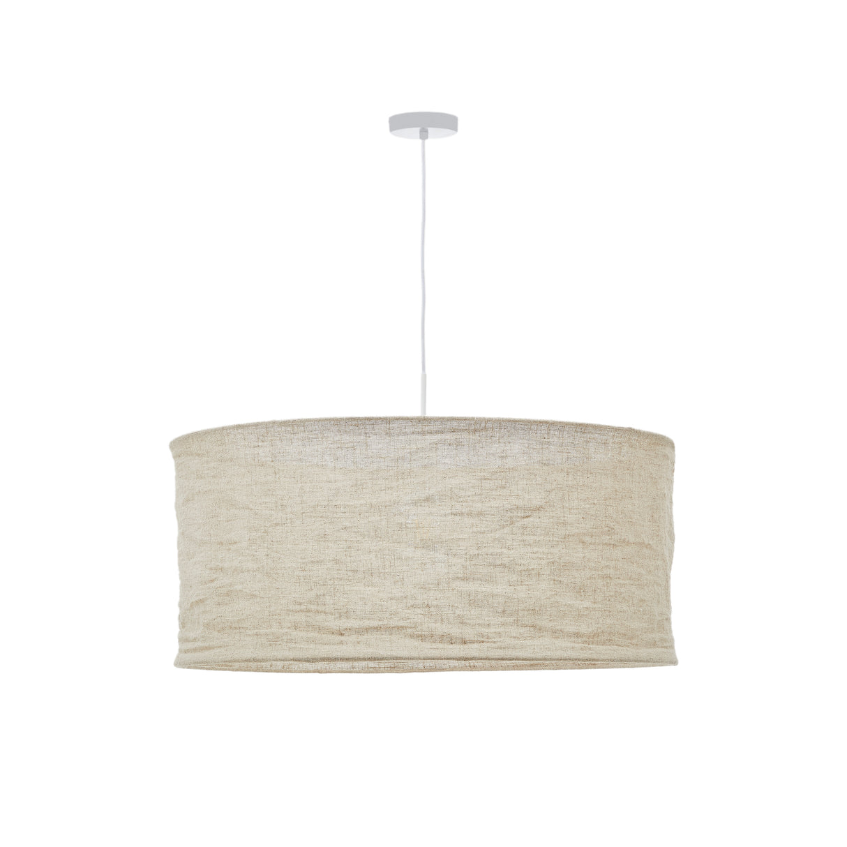Mariela Schirm für Deckenlampe aus Leinen mit beigem Finish Ø 80 x 40 cm - ZEN ZONE Furniture
