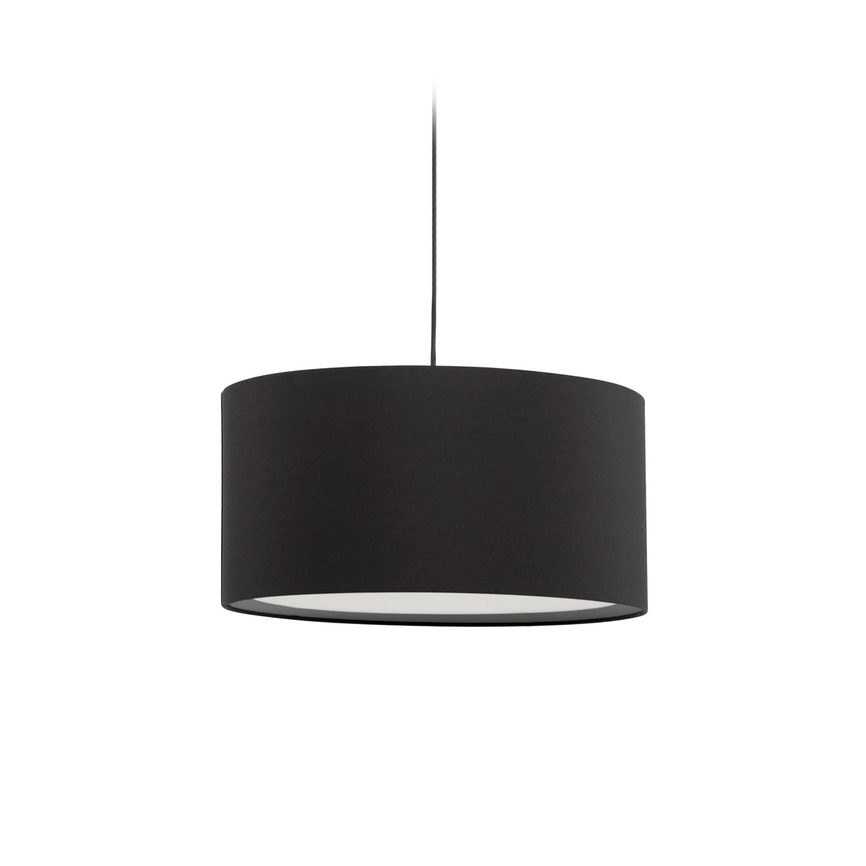 Lampenschirm für Deckenleuchte Santana in Schwarz mit Diffusor in Weiß Ø 40 cm - ZEN ZONE Furniture