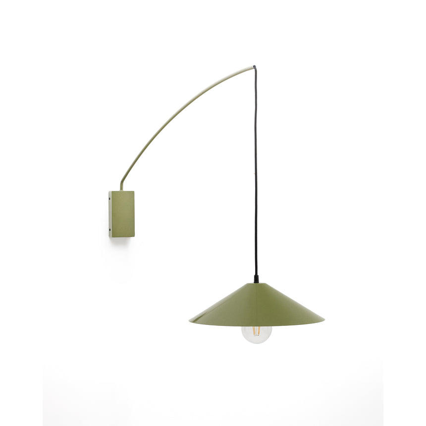 Wandleuchte Kally aus Metall mit grün lackiertem Finish - ZEN ZONE Furniture